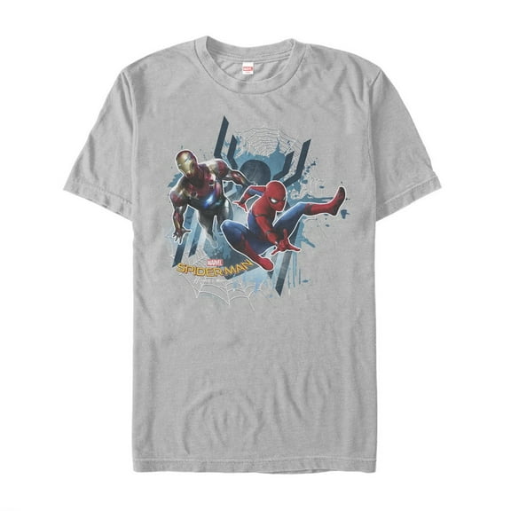 Men's Marvel Spider-Man: Homecoming Teamwork Graphic Tee Silver 3X Large