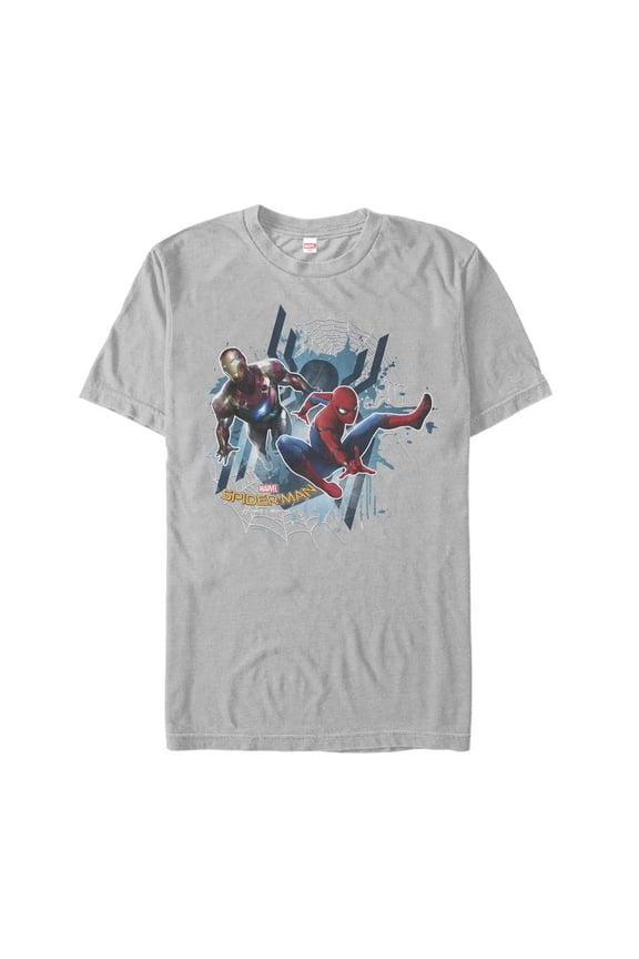 Men's Marvel Spider-Man: Homecoming Teamwork Graphic Tee Silver Large
