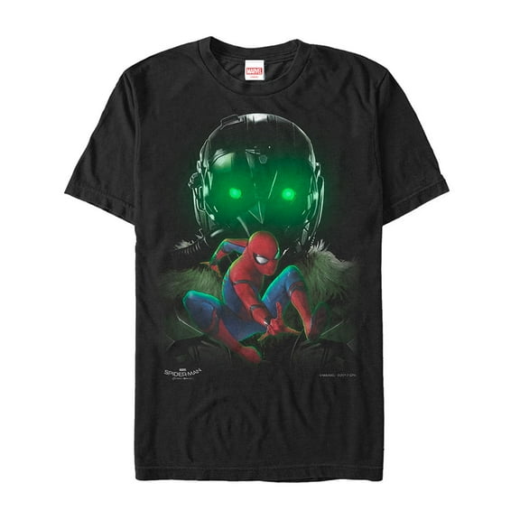 Men's Marvel Spider-Man: Homecoming Vulture Eyes  Graphic Tee Black 2X Large