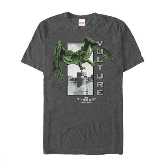 Men's Marvel Spider-Man: Homecoming Vulture Graphic Tee Charcoal Heather Medium