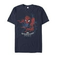thumbnail image 1 of Men's Marvel Spider-Man: Homecoming Web Frame Graphic Tee Navy Blue 3X Large, 1 of 4