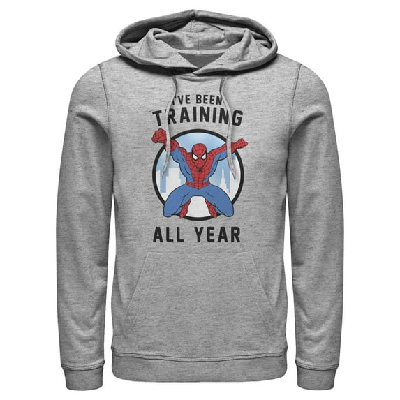 Men's Marvel Spider-Man I've Been Training All Year Pull Over Hoodie