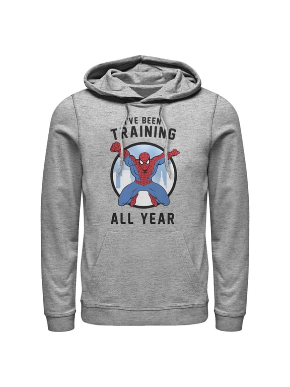 Men's Marvel Spider-Man I've Been Training All Year Pull Over Hoodie