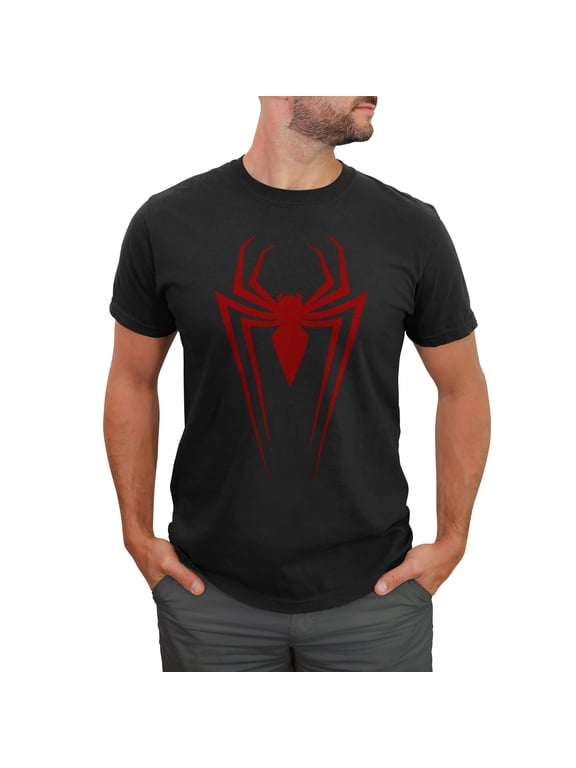 Men's Marvel Spider-Man Icon Badge Graphic Tee Black 3X Large