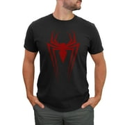 Men's Marvel Spider-Man Icon Badge Graphic Tee Black Medium