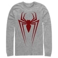 thumbnail image 1 of Men's Marvel Spider-Man Icon Badge  Long Sleeve Shirt Athletic Heather X Large, 1 of 3