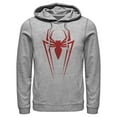 thumbnail image 1 of Men's Marvel Spider-Man Icon Badge  Pull Over Hoodie Athletic Heather 3X Large, 1 of 4