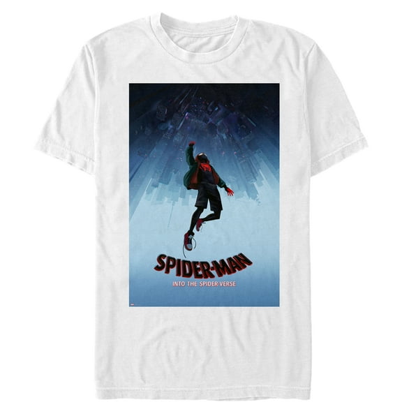Men's Marvel Spider-Man: Into the Spider-Verse Fall  Graphic Tee White Medium