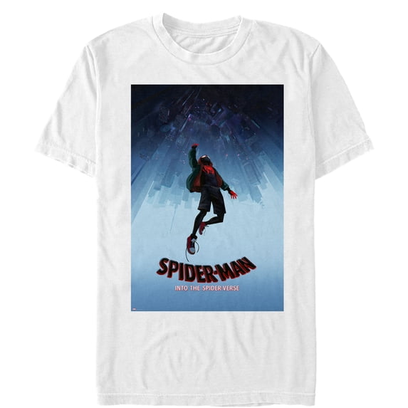 Men's Marvel Spider-Man: Into the Spider-Verse Fall Graphic Tee White Small