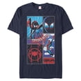 thumbnail image 1 of Men's Marvel Spider-Man: Into the Spider-Verse Modern Panels  Graphic Tee Navy Blue Small, 1 of 4