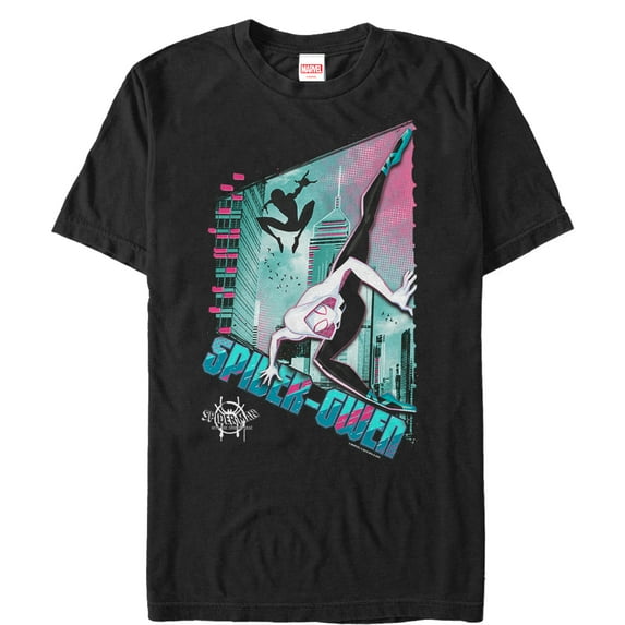 Men's Marvel Spider-Man: Into the Spider-Verse Modern Spider-Gwen Graphic Tee Black 3X Large