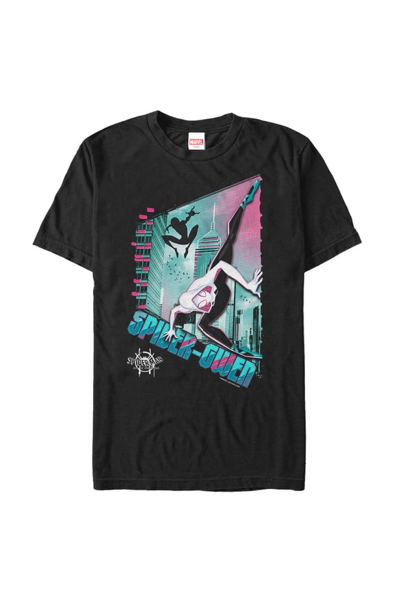 Men's Marvel Spider-Man: Into the Spider-Verse Modern Spider-Gwen Graphic Tee Black Small
