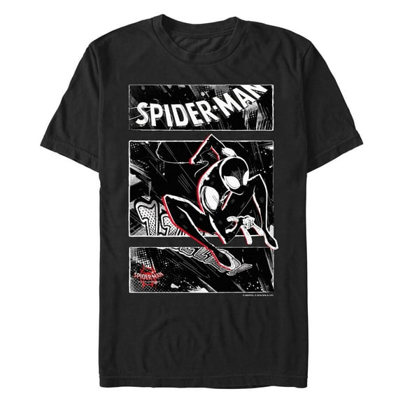 Men's Marvel: Spider-Man: Into the Spider-Verse Shadow Streets Graphic T-Shirt