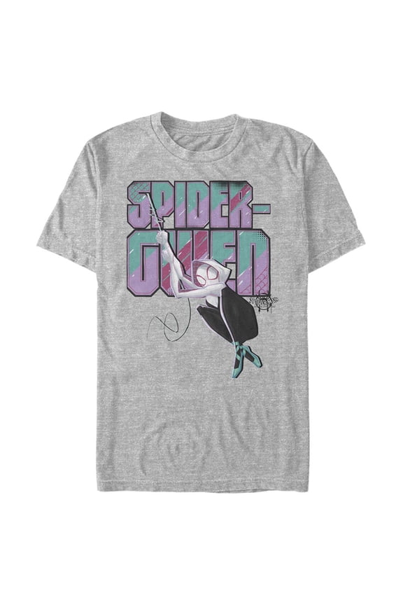 Men's Marvel Spider-Man: Into the Spider-Verse Spider-Gwen Swing  Graphic Tee Athletic Heather Small