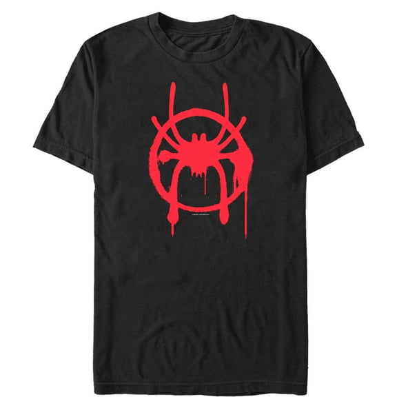 Men's Marvel Spider-Man: Into the Spider-Verse Symbol Graphic Tee Black X Large