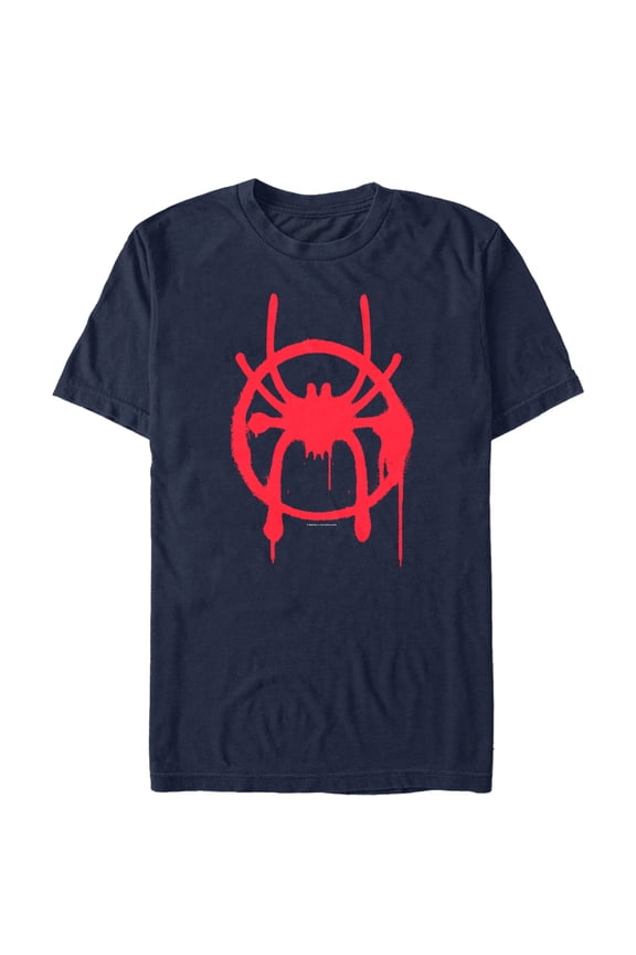 Men's Marvel Spider-Man: Into the Spider-Verse Symbol Graphic Tee Navy Blue 3X Large