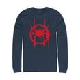 thumbnail image 1 of Men's Marvel Spider-Man: Into the Spider-Verse Symbol  Long Sleeve Shirt Navy Blue Small, 1 of 3