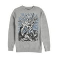 thumbnail image 1 of Men's Marvel Spider-Man Kanji Scene  Sweatshirt Athletic Heather 2X Large, 1 of 3