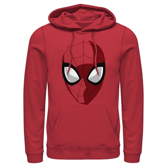 Men's Marvel Spider-Man Large Mask Icon  Pull Over Hoodie