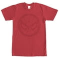 thumbnail image 1 of Men's Marvel Spider-Man Mask Circle  Graphic Tee Red 2X Large, 1 of 4