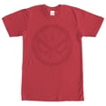 thumbnail image 1 of Men's Marvel Spider-Man Mask Circle Graphic Tee Red Large, 1 of 4