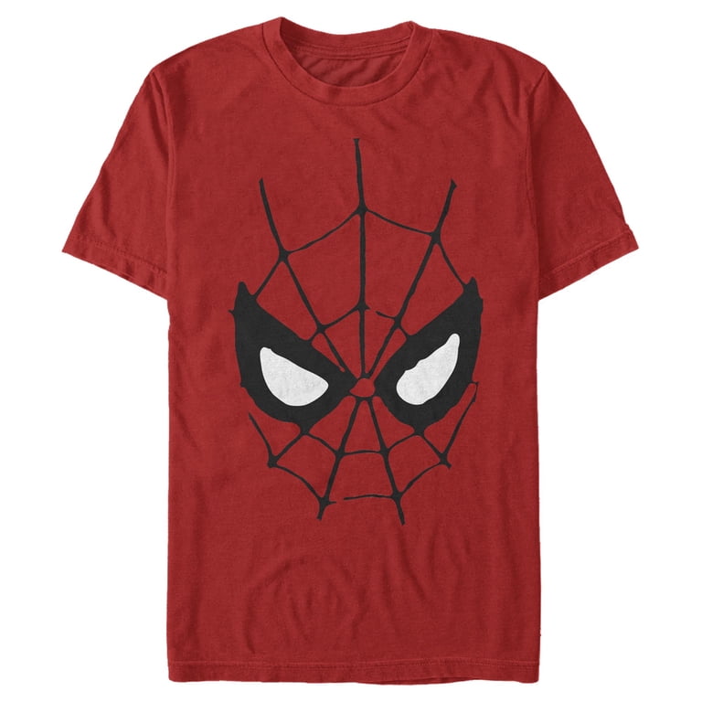 Men's Marvel Spider-Man Mask Outline Graphic T-Shirt - Walmart.com