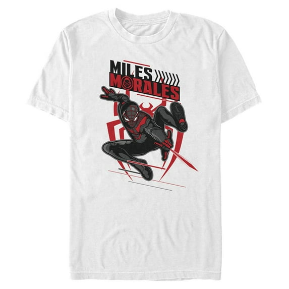 Men's Marvel Spider-Man: Miles Morales Game Swing Graphic Tee White 2X Large
