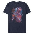 thumbnail image 1 of Men's Marvel Spider-Man: Miles Morales Retro Hero  Graphic Tee Navy Blue 2X Large, 1 of 4