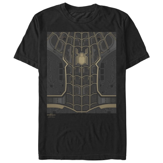 Men's Marvel Spider-Man: No Way Home Black Suit Graphic Tee Black Large
