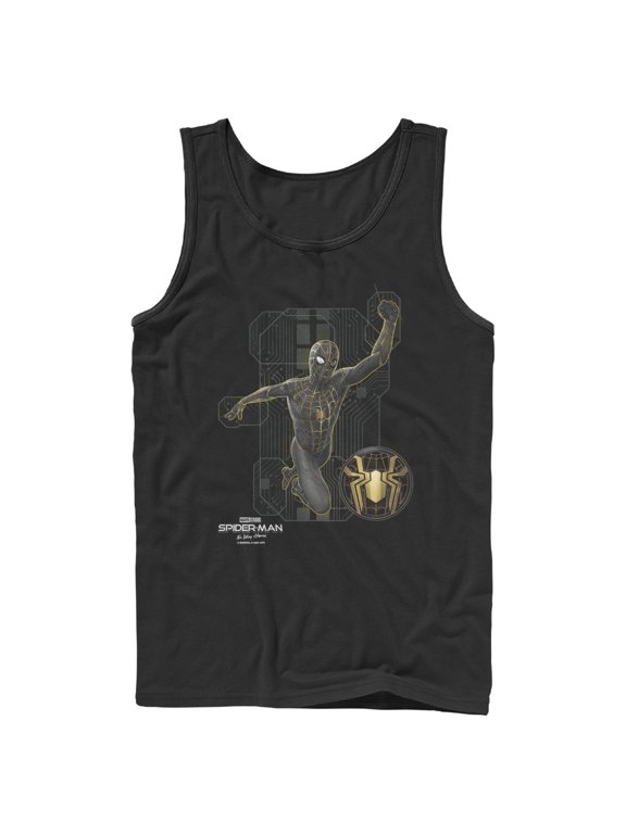 Men's Marvel Spider-Man: No Way Home Black Suit Tech Tank Top Black X Large