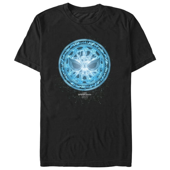 Men's Marvel Spider-Man: No Way Home Blue Spidey Rune  Graphic Tee Black Medium
