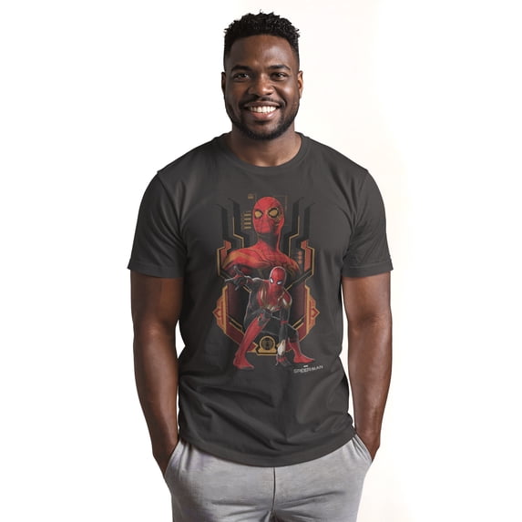 Men's Marvel Spider-Man: No Way Home Integrated Suit Graphic Tee Charcoal Medium