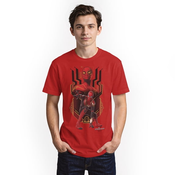 Men's Marvel Spider-Man: No Way Home Integrated Suit Graphic Tee Red Small