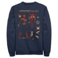 thumbnail image 1 of Men's Marvel Spider-Man: No Way Home Iron Suit Gear  Sweatshirt Navy Blue Large, 1 of 4