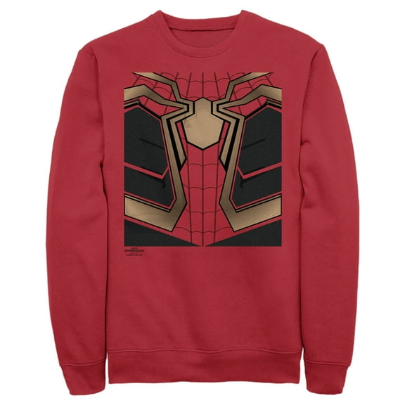 Men's Marvel Spider-Man: No Way Home Iron Suit  Sweatshirt Red 2X Large