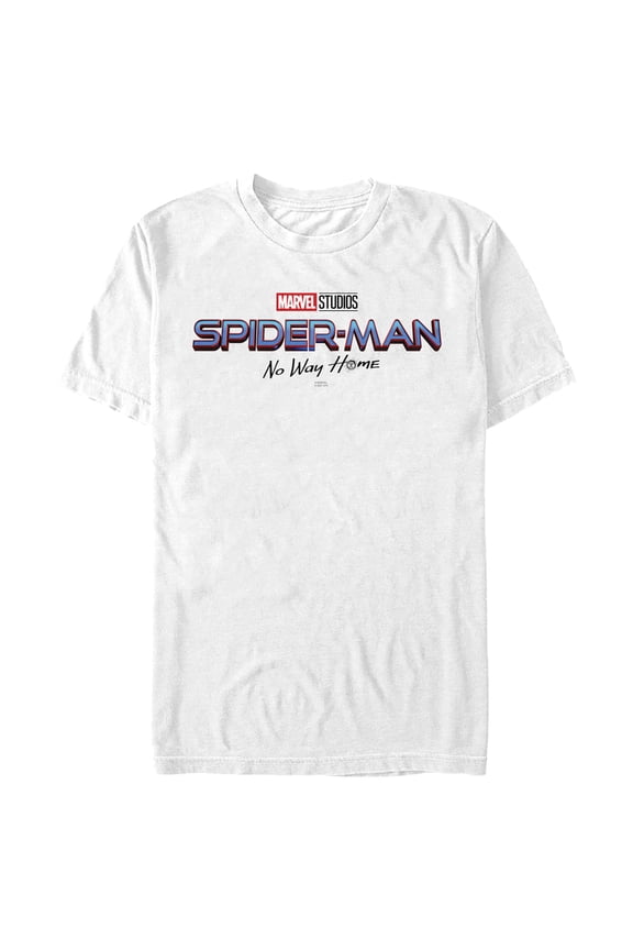 Men's Marvel Spider-Man: No Way Home Logo White  Graphic Tee White Large