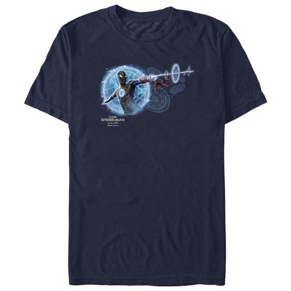 Men's Marvel Spider-Man: No Way Home Magic Web Graphic Tee Navy Blue Small