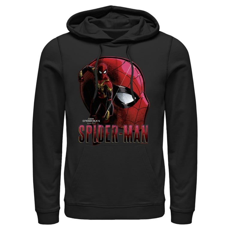Men's Marvel Spider-Man: No Way Home Profile Pull Over Hoodie Black Medium
