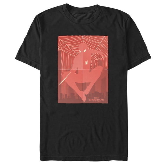Men's Marvel Spider-Man: No Way Home Red Poster Graphic Tee Black X Large