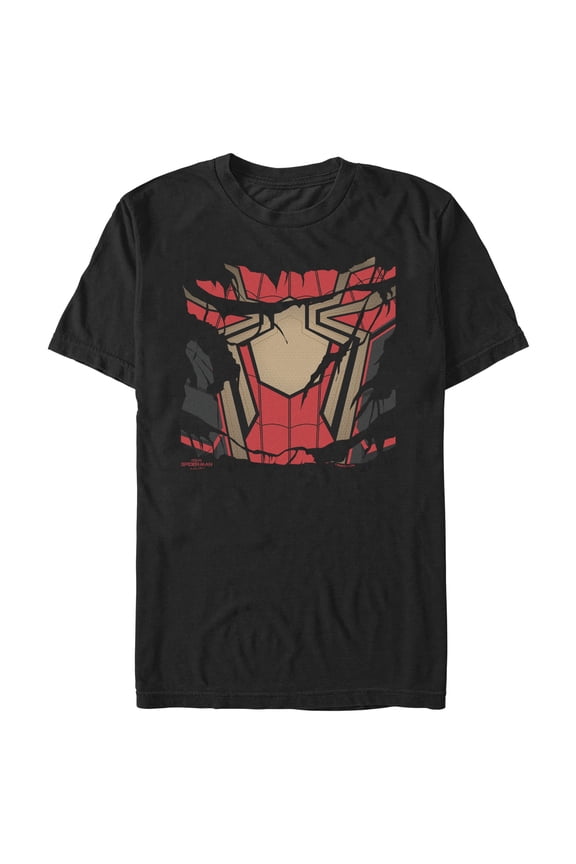 Men's Marvel Spider-Man: No Way Home Ripped Iron Suit  Graphic Tee Black Medium