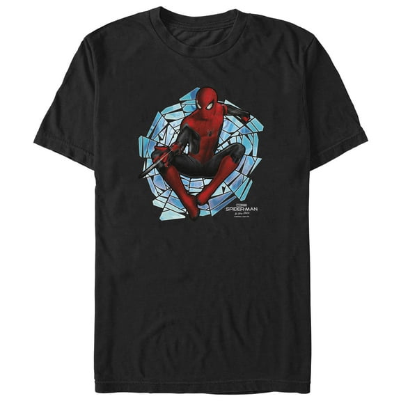 Men's Marvel Spider-Man: No Way Home Spinning Webs  Graphic Tee Black X Large