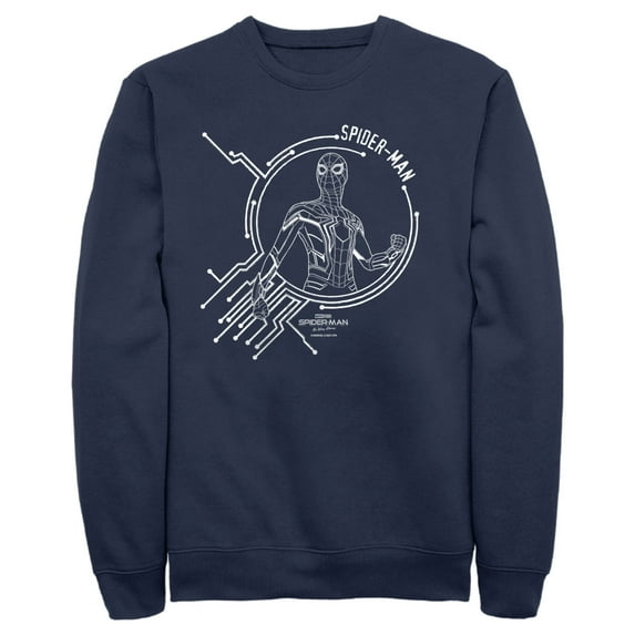 Men's Marvel Spider-Man: No Way Home Tech Sweatshirt Navy Blue 3X Large