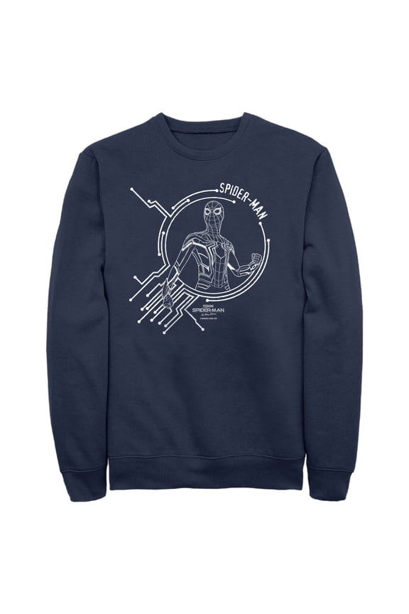 Men's Marvel Spider-Man: No Way Home Tech Sweatshirt Navy Blue Large