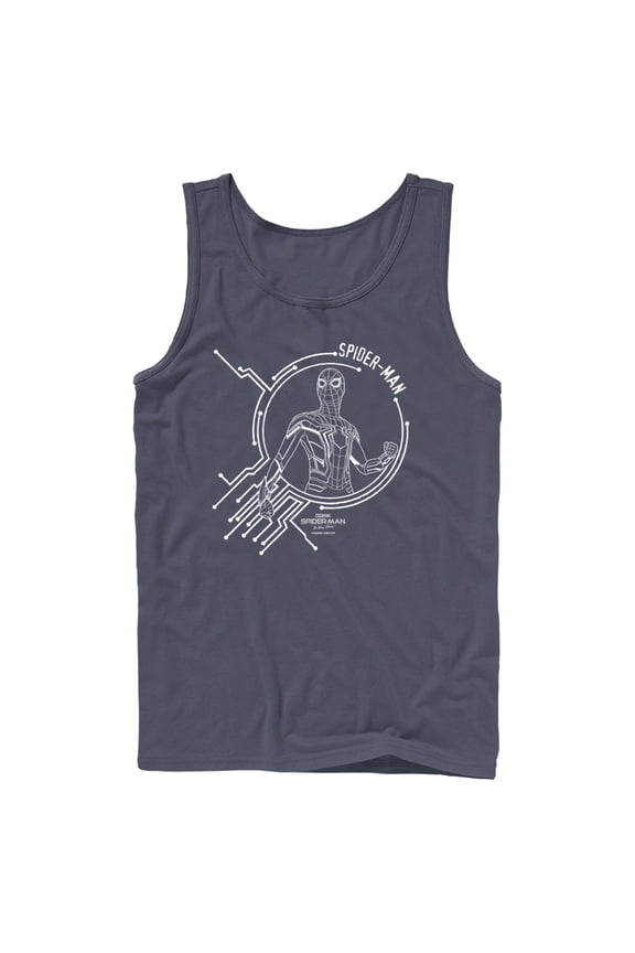Men's Marvel Spider-Man: No Way Home Tech Tank Top Navy Blue 2X Large