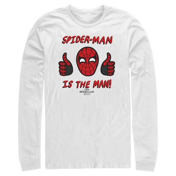Men's Marvel Spider-Man: No Way Home The Man  Long Sleeve Shirt White Large
