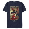 thumbnail image 1 of Men's Marvel Spider-Man: No Way Home Three Panel Poster  Graphic Tee Navy Blue Medium, 1 of 5