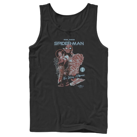 Men's Marvel Spider-Man: No Way Home Unmasked  Tank Top Black X Large