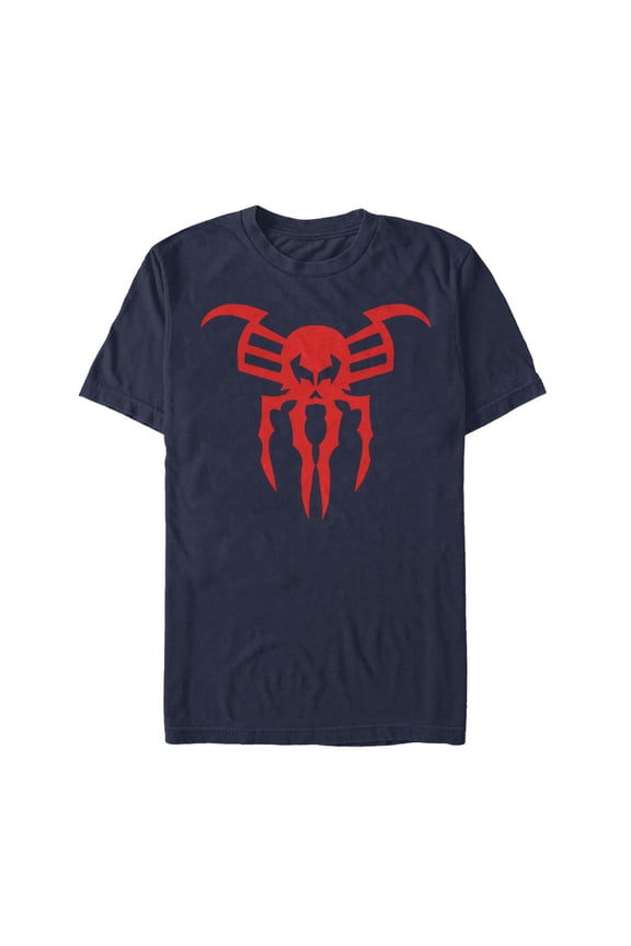 Men's Marvel Spider-Man Original 1999 Logo Graphic Tee Navy Blue Large