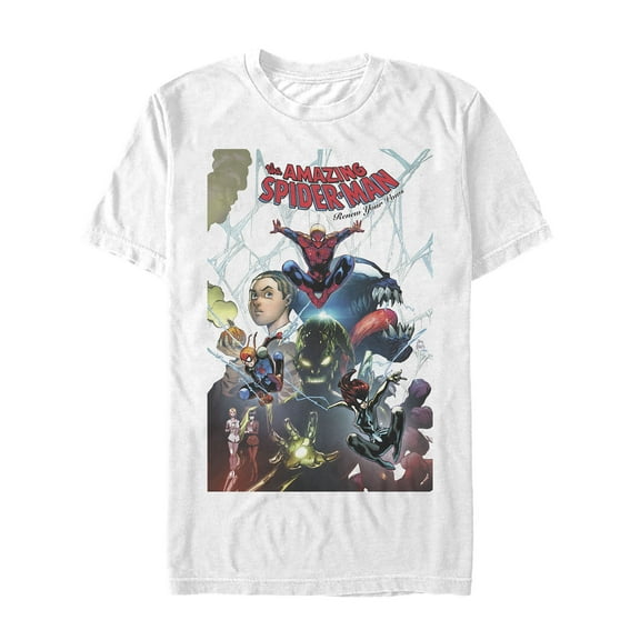 Men's Marvel Spider-Man Renew Your Vow Poster Graphic Tee White Medium