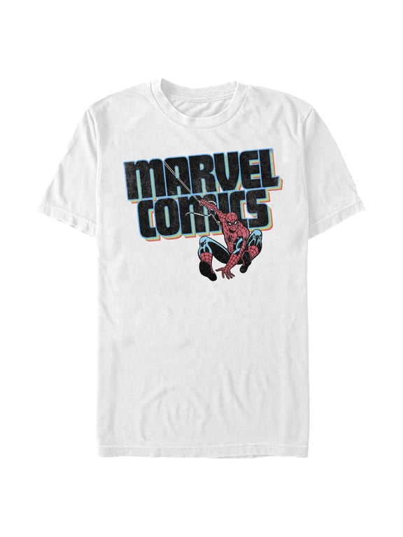 Men's Marvel: Spider-Man Retro Comics Logo Graphic T-Shirt